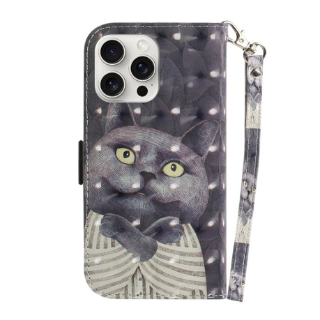 Чехол-книжка 3D Painting для  iPhone 16 Pro Max - Cat
