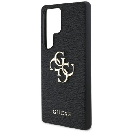 Оригінальний чохол Guess Grained Big 4G Logo Small Classic Logo для Samsung Galaxy S25 Ultra - black
