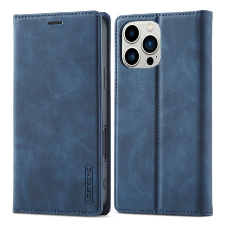 Чохол-книжка LCIMEEKE Strong для iPhone 16 Pro - синій