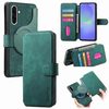 Чехол-книжка CaseNeo MagSafe RFID Anti-theft Retro Leather для Samsung Galaxy A37 5G / A36 5G — зелёный