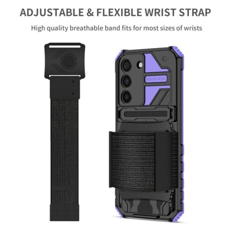 Протиударний чохол Armor Wristband для Samsung Galaxy S22 5G - фіолетовий