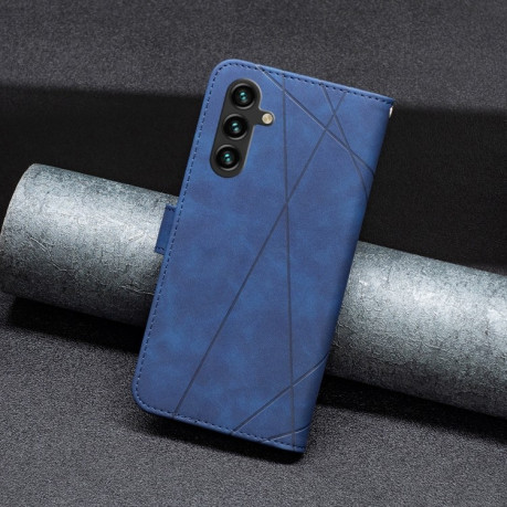 Чохол-книжка Magnetic Buckle Rhombus Texture для Samsung Galaxy A05s - синій