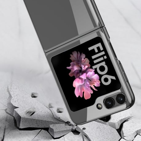 Протиударний чохол GKK Electroplating Full Coverage для Samsung Galaxy Flip 6 - чорний