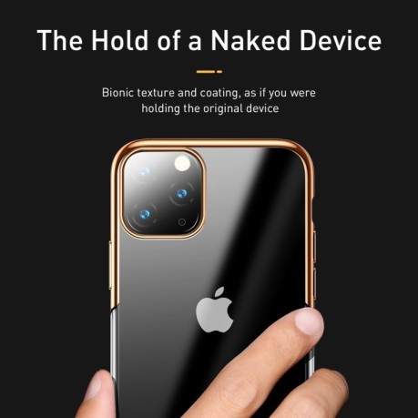 Силіконовий чохол Baseus Shining case на iPhone 11 Pro-рожеве золото