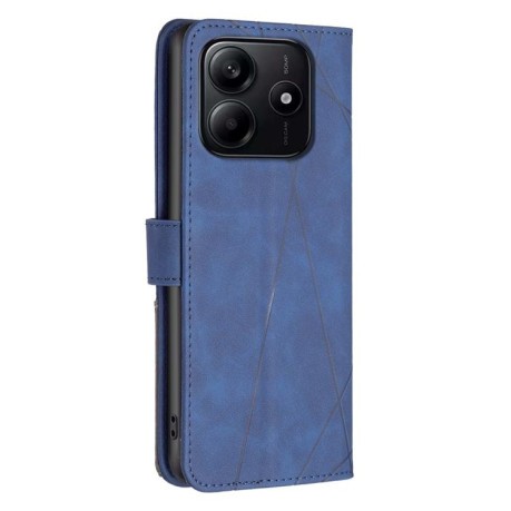 Чехол-книжка Rhombus Texture для Xiaomi Redmi Note 14 4G - синий