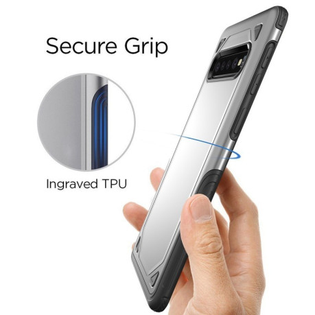 Противоударный чехол Rugged Armor Protective Case на Samsung Galaxy S10/G973-серый
