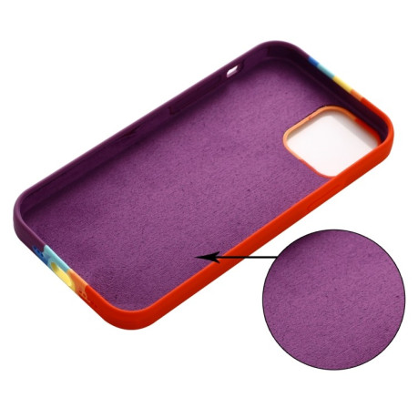 Силіконовий чохол Rainbow Liquid Silicone для iPhone 15 Pro-червоний