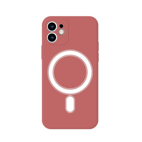 Противоударный чехол Silicone Full Coverage (Magsafe) для iPhone 11 - красный