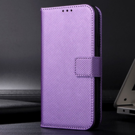 Чехол-книжка Diamond Texture для Realme GT Neo6 SE 5G - фиолетовый