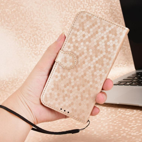 Чохол-книжка Honeycomb Dot на Infinix Note 60 5G / 60 Pro 5G — золотий
