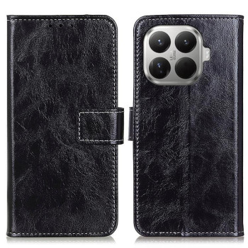Чохол-книжка Magnetic Retro Crazy Horse Texture на Xiaomi 17T 5G — чорний