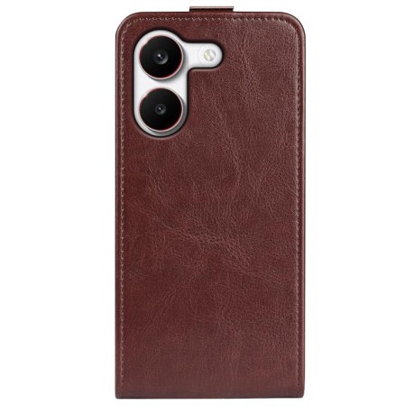 For Redmi Turbo 5 5G / Poco X8 Pro 5G R64 Texture Single Vertical Flip Leather Phone Case(Brown)