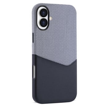 Чехол Kalebol Cloth Textue Stitching Card Slot Magnetic на iPhone 17 - черный