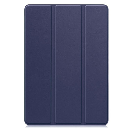 Чехол Custer Texture Three-folding Sleep/Wake-up для Xiaomi Pad 7 / 7 Pro- черный - синий