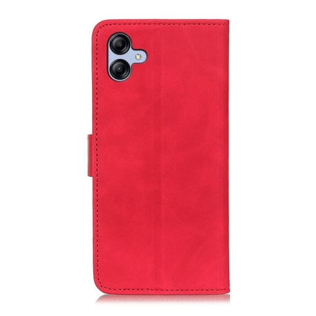Чехол-книжка KHAZNEH Retro Texture на Samsung Galaxy A05 4G - красный