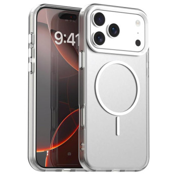 Чехол Candy Fine Circle с Magsafe гибрид на iPhone 18 Pro Max — белый