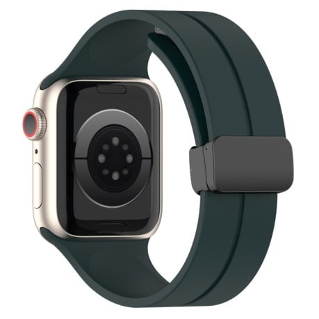 Силіконовий ремінець Solid Color для Apple Watch Ultra 49mm/45mm/44mm - зелений