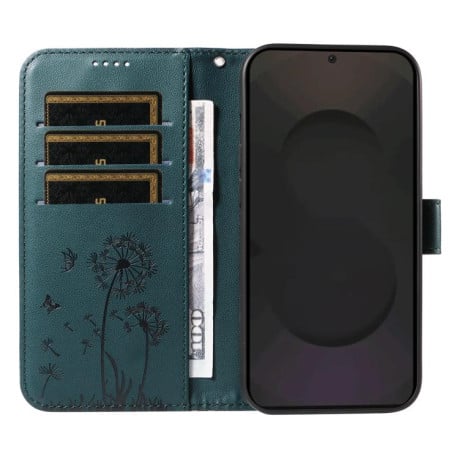 Чохол-книжка з тисненням Dandelion та магнітним хлястиком на Samsung Galaxy S25 FE 5G - синій