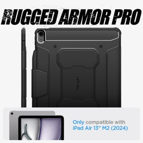 Оригінальний чохол Spigen Rugged Armor для iPad Air 13 2024 - Black