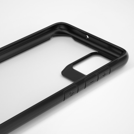 Противоударный чехол HMC на Samsung Galaxy A51-прозрачно-черный