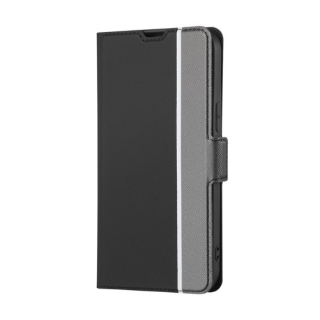 Чехол-книжка Twill Texture Side Button для Xiaomi Redmi K50 Ultra/Xiaomi 12T/Xiaomi 12T Pro - черный