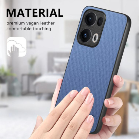 Чохол Twill Fabric Leather Skin Back для OPPO Reno13 Global - синій