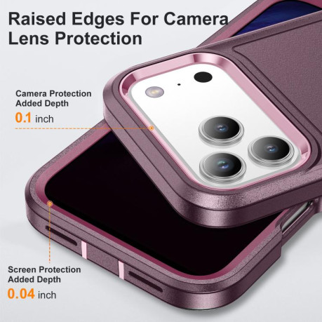 Двосторонній протиударний чохол Life Waterproof Rugged для iPhone 17 Pro Max - рожевий