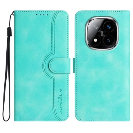 Чохол-книжка Skin Feel Heart Amile для Xiaomi Redmi Note 14 Pro+ 5G - блакитний