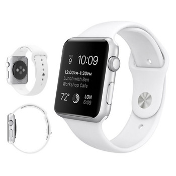 Ремінець Sport Band White для Apple Watch 10 46mm/Ultra 49mm / Series 8/7 45mm / 44mm / 42mm