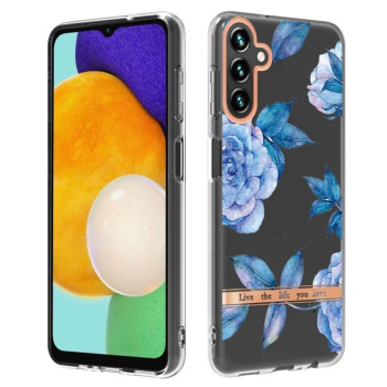 Противоударный чехол Flowers and Plants гибрид твердого и мягкого материала для Samsung Galaxy A04s/A13 5G - Orchid Peony