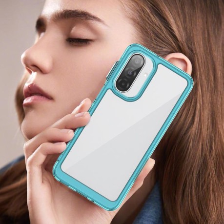 Противоударный чехол Colorful Acrylic Series для Samsung Galaxy A17 5G - синий