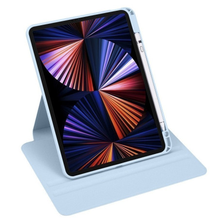 Чохол-книжка Acrylic 360 Degree Rotation Holder Leather для iPad Pro 13 2024 - блакитний