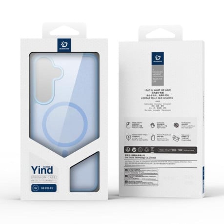 Чохол DUX DUCIS Yind Series з MagSafe гібрид на Samsung Galaxy S25 FE 5G - блакитний