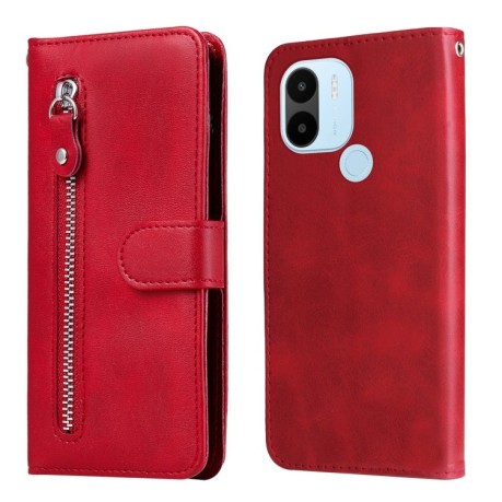 Чехол-книжка Fashion Calf Texture для Xiaomi Redmi A1+/A2+ - красный
