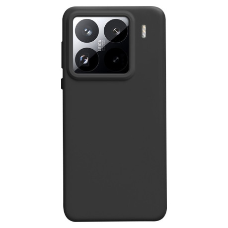 Силіконовий чохол Solid Color Liquid на Xiaomi 15 Pro - чорний
