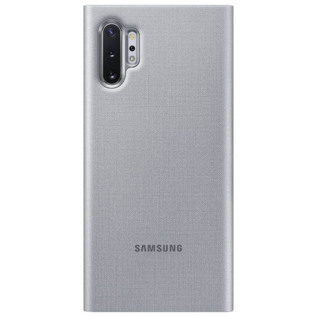 Оригінальний чохол-книжка LED View Cover для Samsung Galaxy Note 10+Plus (N975) EF-NN975PSEGRU - silver