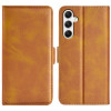 Чехол-книжка Dual-side Magnetic Buckle для Samsung Galaxy A35 - желтый