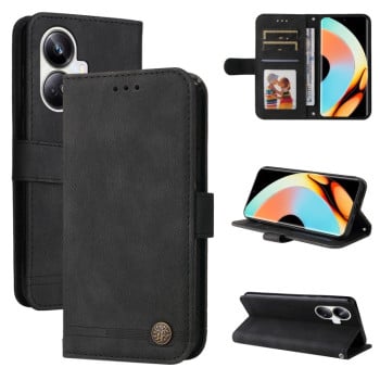 Чохол-книжка Skin Feel Life Tree для Realme 10 Pro+ 5G - чорний