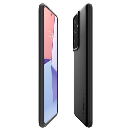 Оригінальний чохол Spigen Thin Fit для Samsung Galaxy S21 Ultra Black