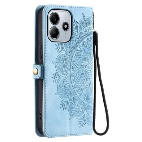 Чехол-книжка Totem Embossed Magnetic Leather для Xiaomi Redmi Note 14 4G 164.48 - синий
