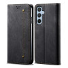 Чохол книжка Denim Texture Casual Style для Samsung Galaxy M14 5G - чорний