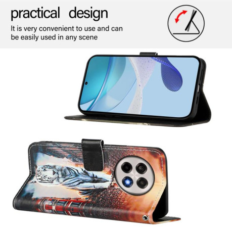 Чехол-книжка Colored Drawing Pattern Plain Weave Leather для OnePlus 13R / Ace 5 / 5 Pro - разноцветный