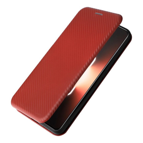 Чехол-книжка Carbon Fiber Texture на Realme GT Neo 5 5G / GT3 5G- коричневый