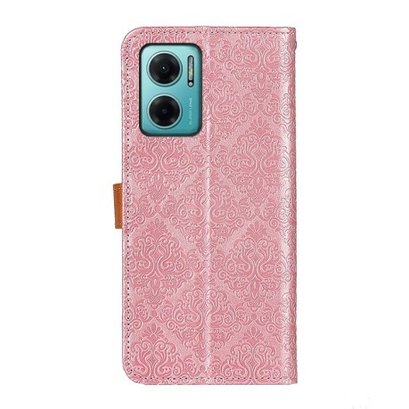 Чехол-книжка European Floral для Xiaomi Redmi Note 11E/Redme 10 5G - розовый