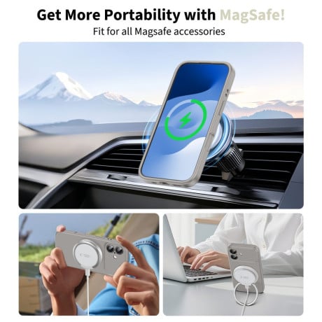 Чохол силіконовий Tech-Protect Silicone з MagSafe на iPhone 17 - Gray