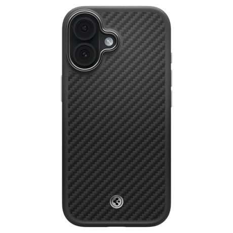Оригинальный чехол Spigen Enzo Aramid &quot;T&quot; с MagSafe на iPhone 17 - black and silver