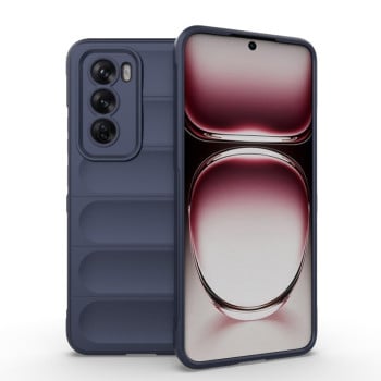Силиконовый чехол Magic Flannel для OPPO Reno 12 Global - синий