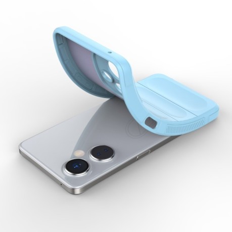 Силиконовый чехол Magic Flannel для OnePlus Nord CE 3 - голубой