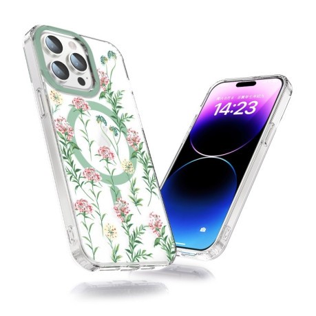 Чохол протиударний with Magsafe Magnetic Shockproof для iPhone 15 Pro - Vine Rose