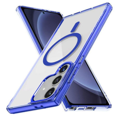 Протиударний чохол Ice Color Magnetic Series TPU Hybrid Acrylic Magsafe  для Samsung Galaxy S25+ 5G - Gemstone Blue